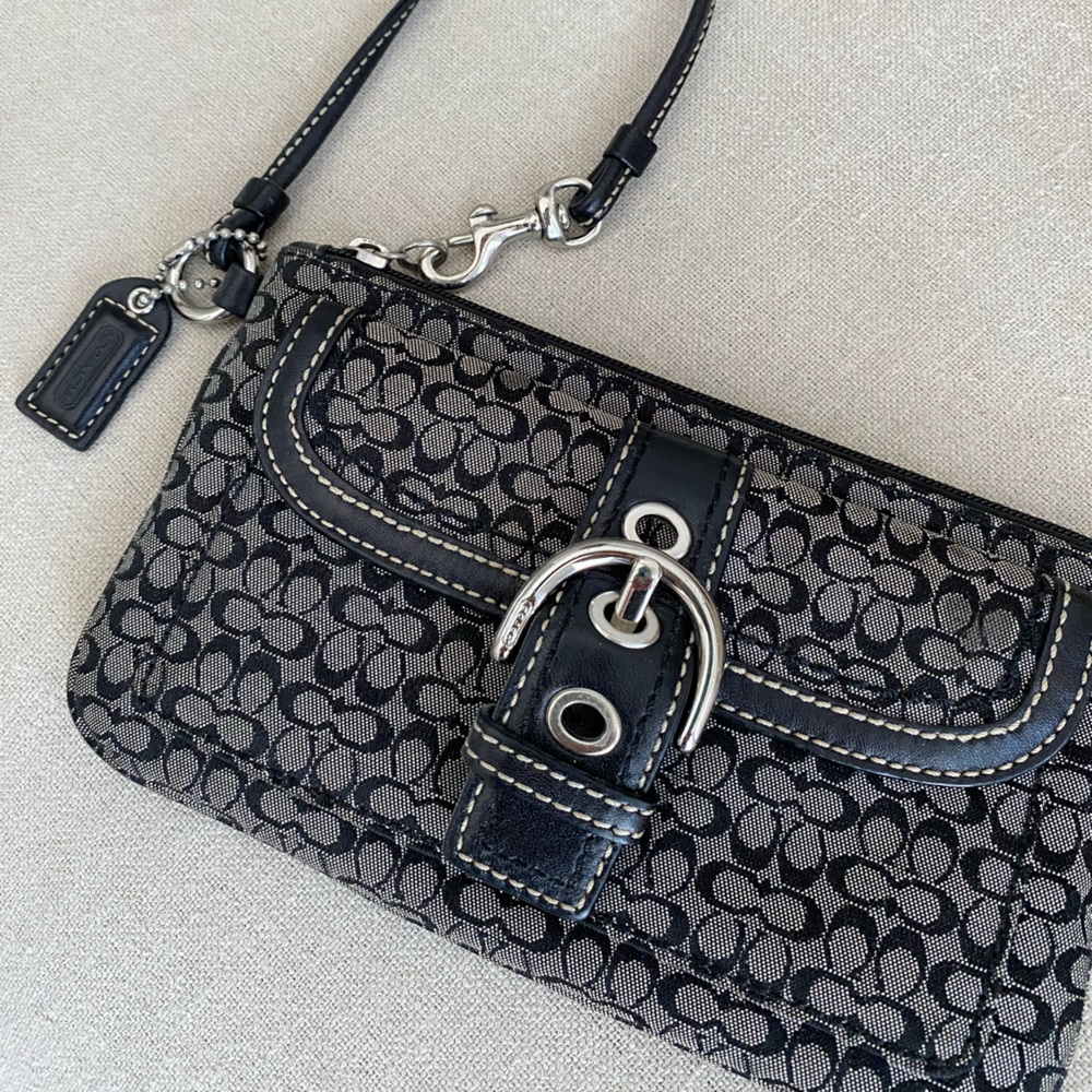 Black Coach Wristlet